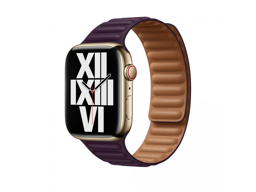 Аксесоар Apple Watch 45mm Dark Cherry Leather Link - S/M 18396_1.jpg