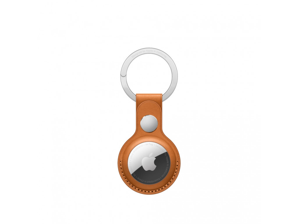 Аксесоар Apple AirTag Leather Key Ring - Golden Brown 18457.jpg