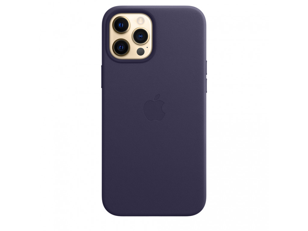 Калъф Apple iPhone 12 Pro Max Leather Case with MagSafe - Deep Violet 18472_1.jpg