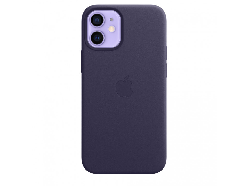 Калъф Apple iPhone 12 mini Leather Case with MagSafe - Deep Violet 18488.jpg