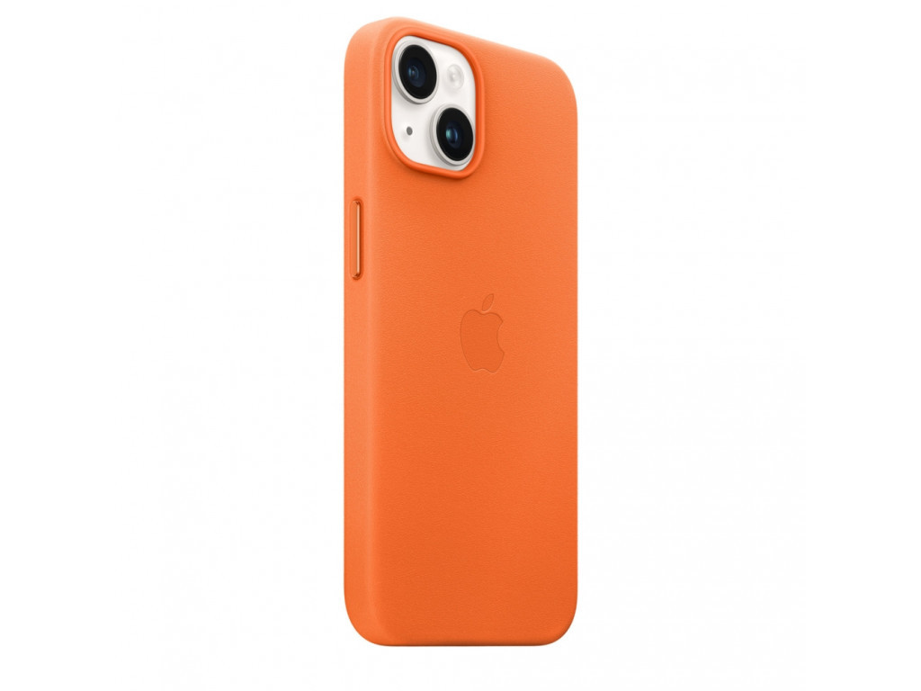 Калъф Apple iPhone 14 Leather Case with MagSafe - Orange 22084_12.jpg