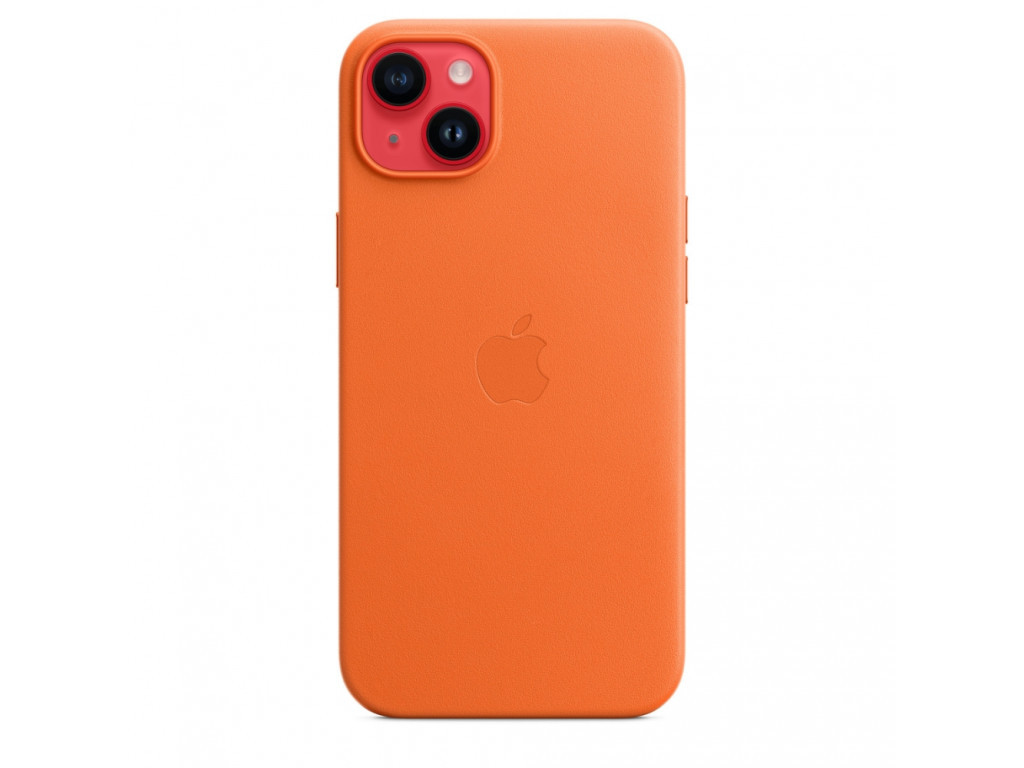 Калъф Apple iPhone 14 Plus Leather Case with MagSafe - Orange 22089_13.jpg