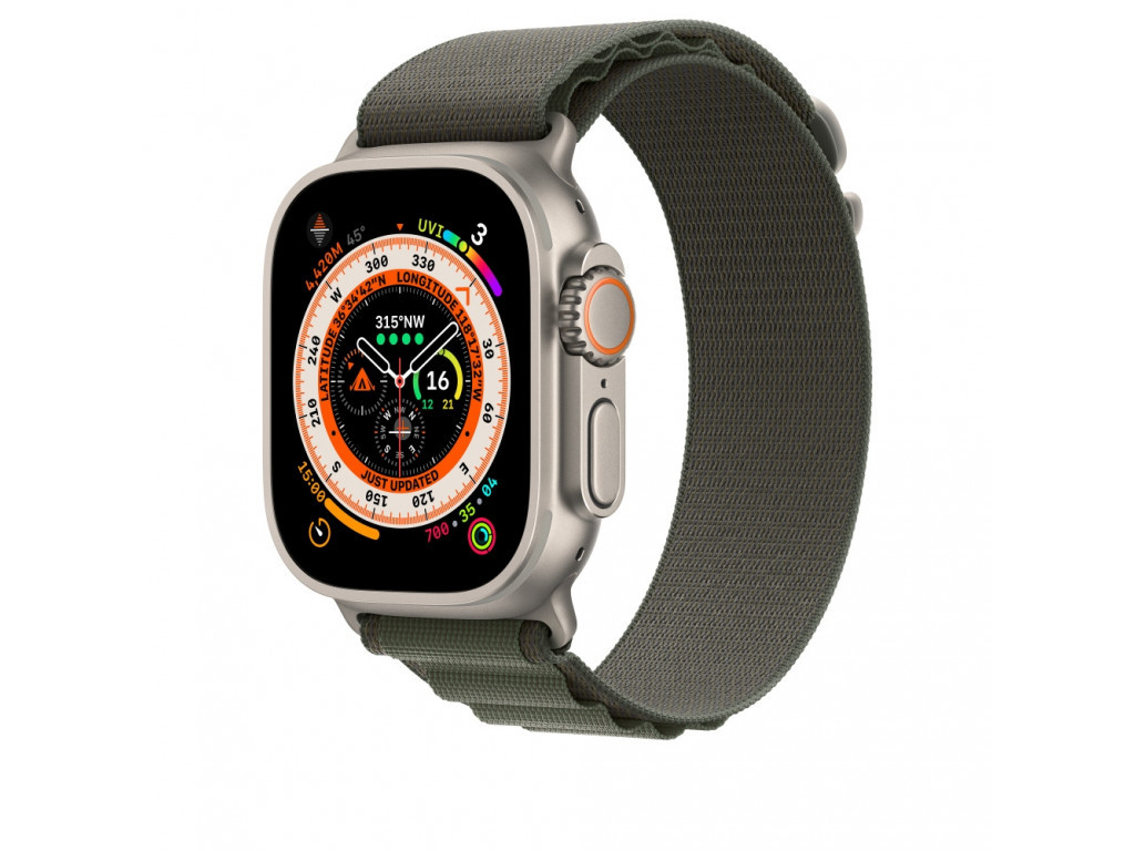 Каишка за часовник Apple Watch 49mm Green Alpine Loop - Small 23019_1.jpg