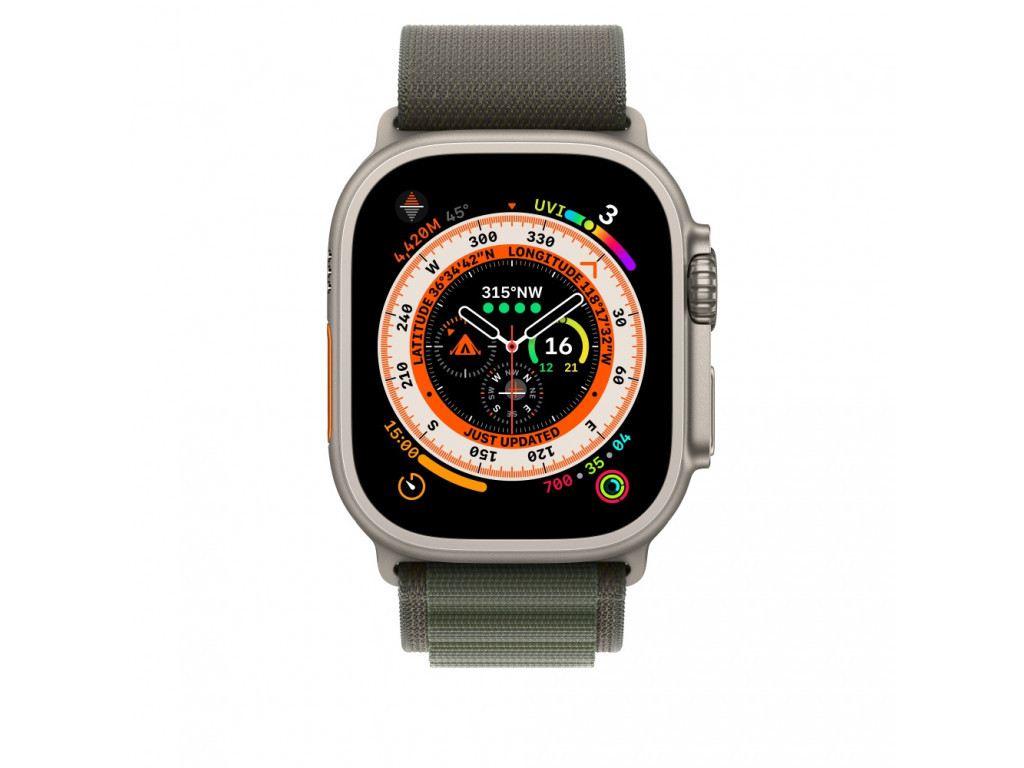 Каишка за часовник Apple Watch 49mm Green Alpine Loop - Small 23019_2.jpg