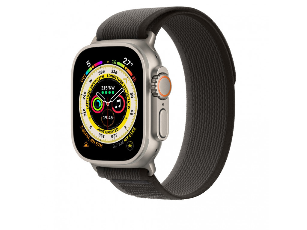 Каишка за часовник Apple Watch 49mm Black/Gray Trail Loop - S/M 23033_1.jpg