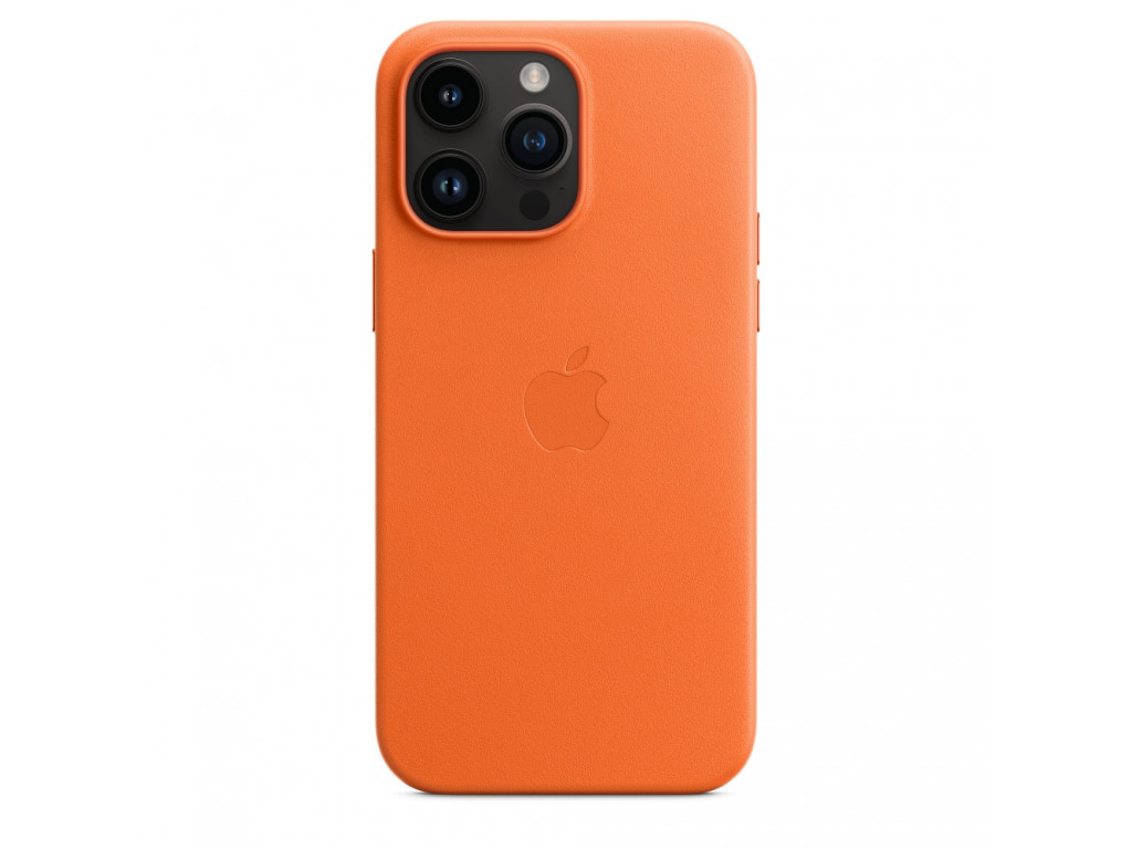 Калъф Apple iPhone 14 Pro Max Leather Case with MagSafe - Orange 23104_1.jpg