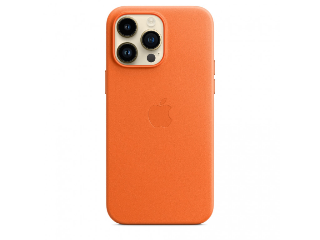 Калъф Apple iPhone 14 Pro Max Leather Case with MagSafe - Orange 23104_2.jpg