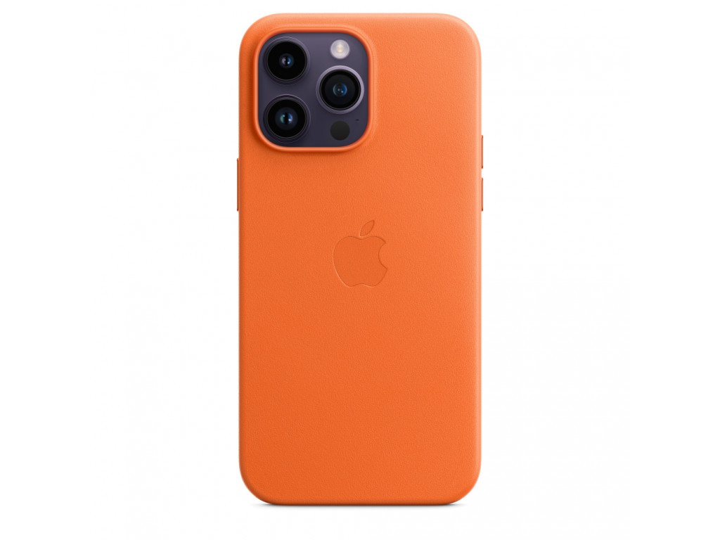 Калъф Apple iPhone 14 Pro Max Leather Case with MagSafe - Orange 23104_3.jpg