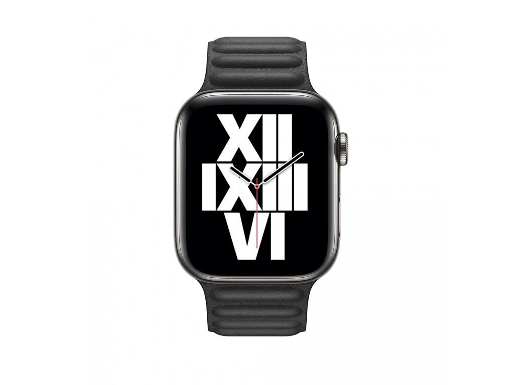 Аксесоар Apple Watch 44mm Band: Black Leather Link - Small 2441_11.jpg