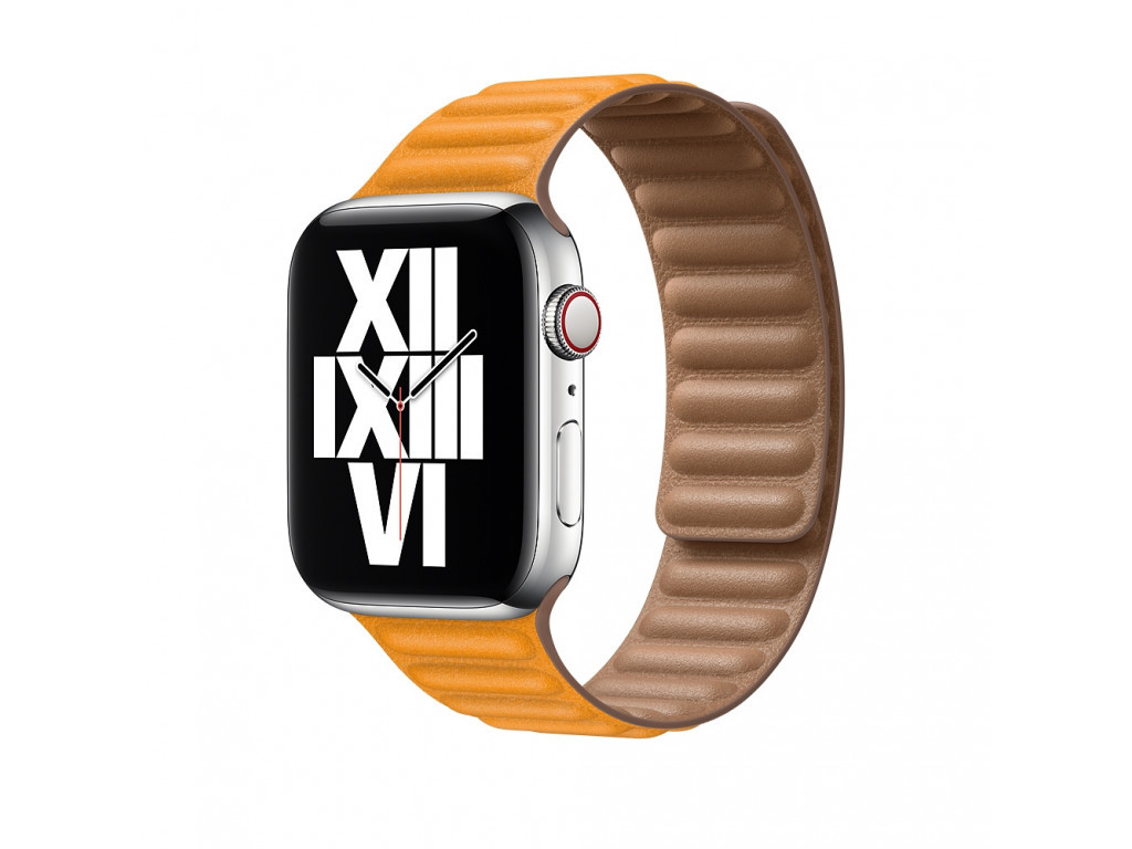 Аксесоар Apple Watch 44mm Band: California Poppy Leather Link - Small (Seasonal Fall 2020) 2443_1.jpg