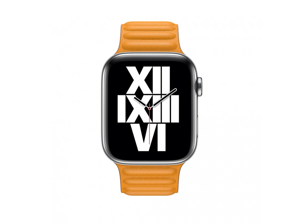 Аксесоар Apple Watch 44mm Band: California Poppy Leather Link - Small (Seasonal Fall 2020) 2443_11.jpg