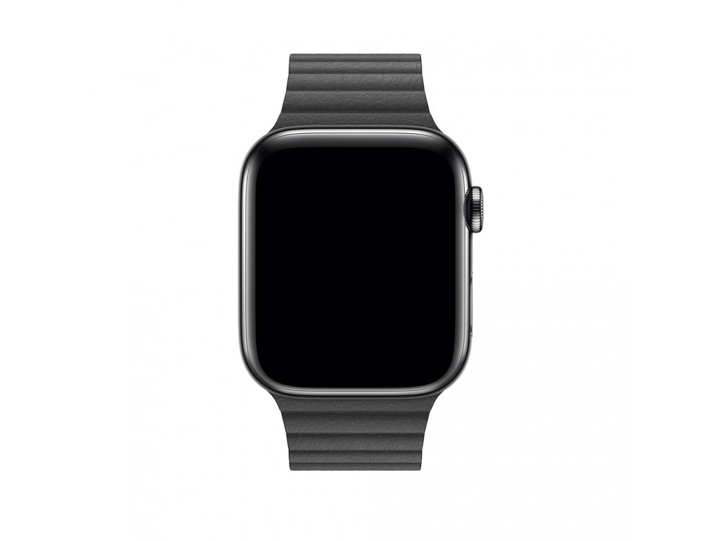 Аксесоар Apple Watch 44mm Band: Black Leather Loop - Medium 2449_1.jpg