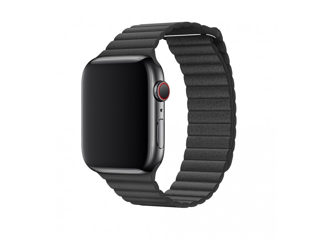 Аксесоар Apple Watch 44mm Band: Black Leather Loop - Medium 2449_11.jpg