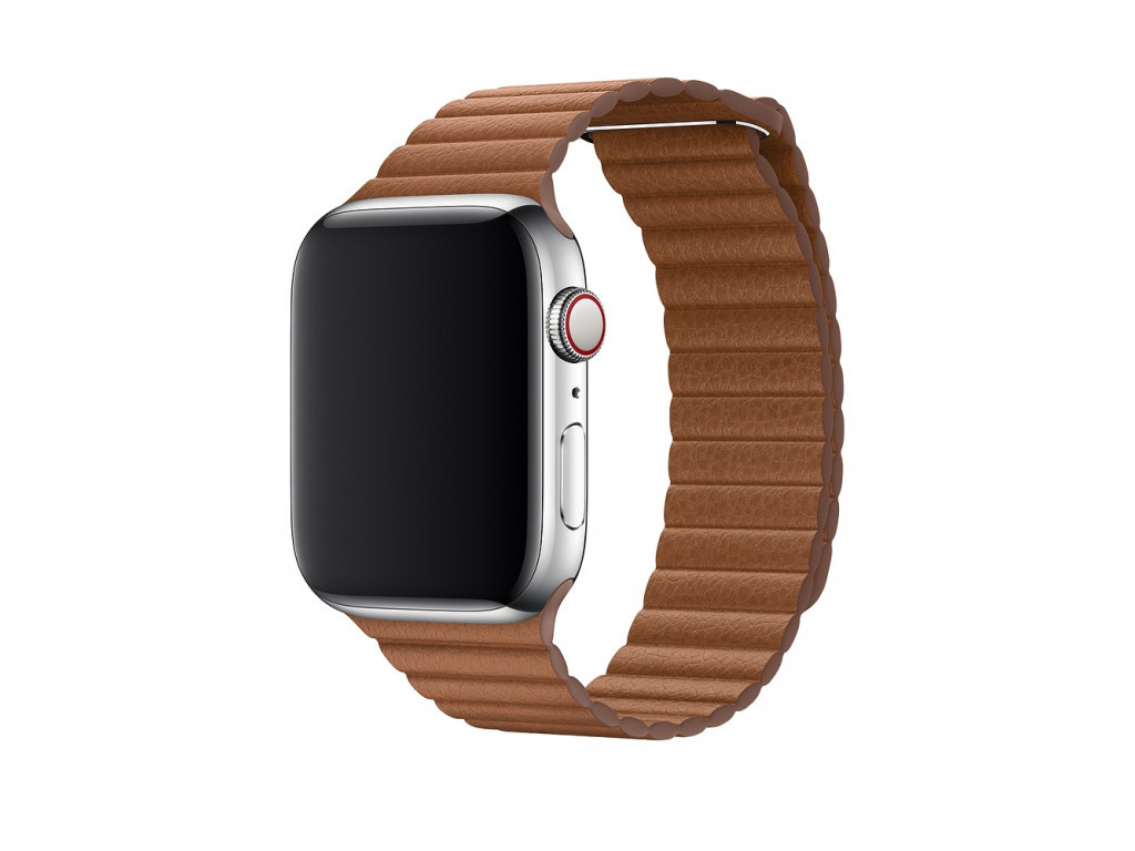 Аксесоар Apple Watch 44mm Band: Saddle Brown Leather Loop - Medium 2451_11.jpg