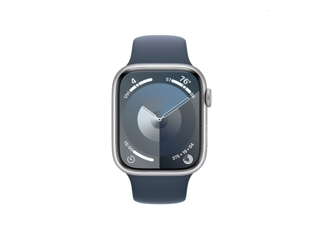Часовник Apple Watch Series 9 GPS + Cellular 45mm Silver Aluminium Case with Storm Blue Sport Band - M/L 25378_1.jpg