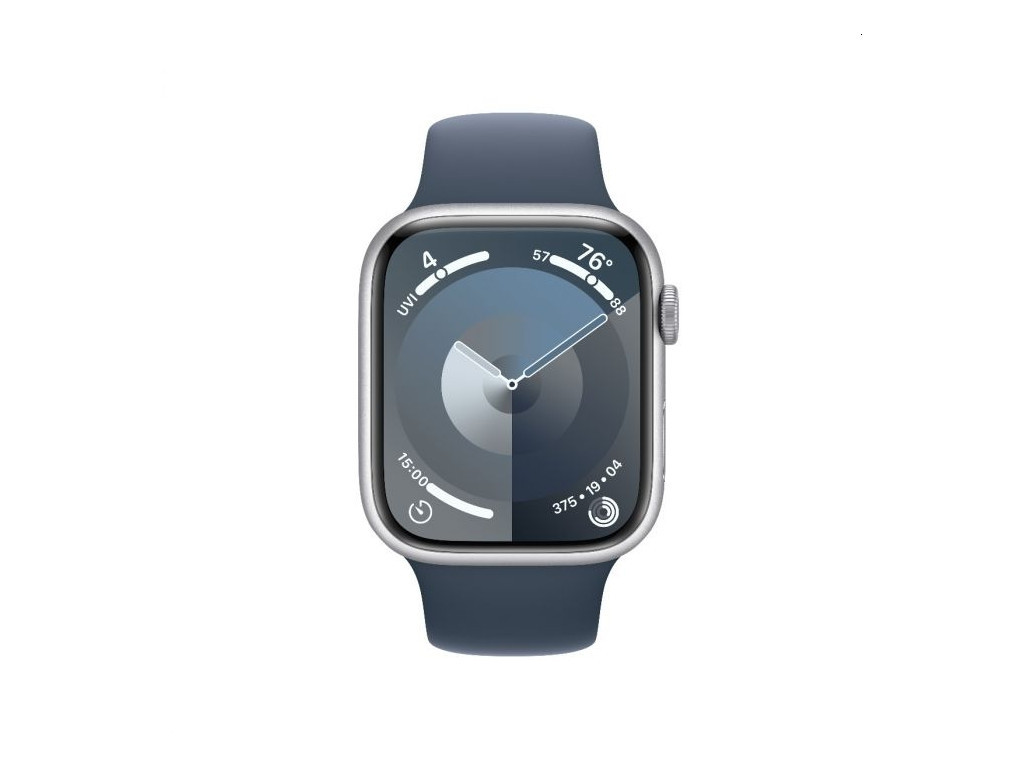 Часовник Apple Watch Series 9 GPS 45mm Silver Aluminium Case with Storm Blue Sport Band - M/L 25405_1.jpg