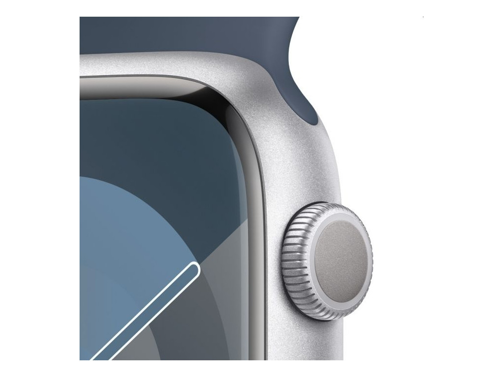 Часовник Apple Watch Series 9 GPS 45mm Silver Aluminium Case with Storm Blue Sport Band - M/L 25405_2.jpg