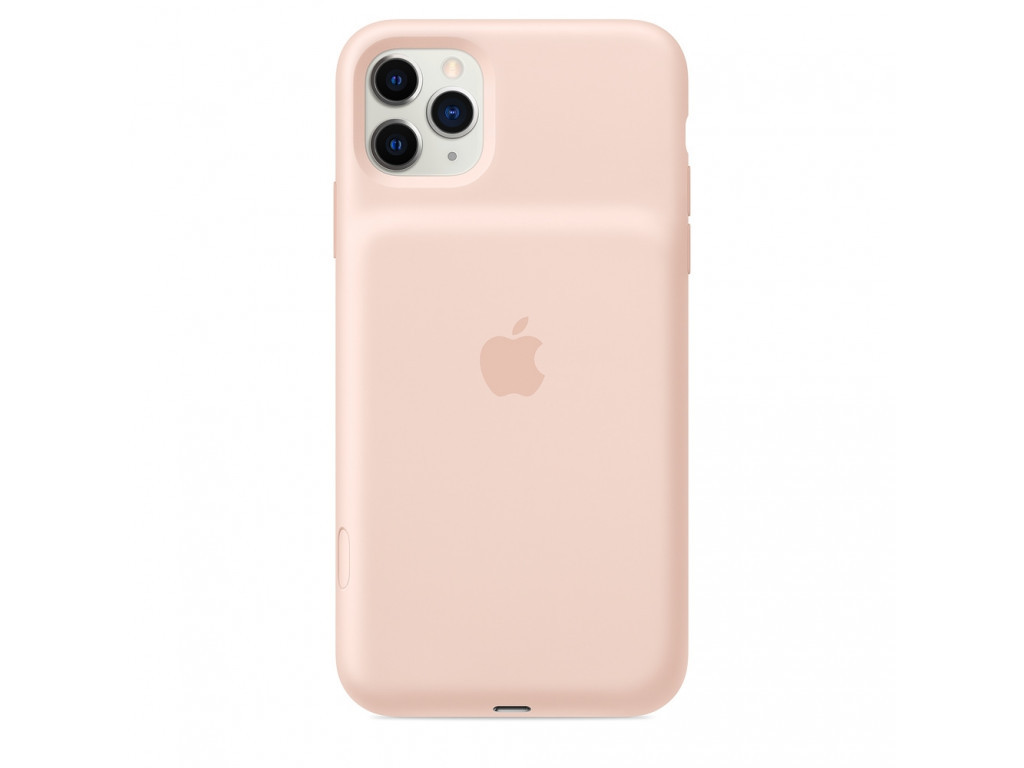 Калъф Apple iPhone 11 Pro Max Smart Battery Case with Wireless Charging - Pink Sand 2548_1.jpg