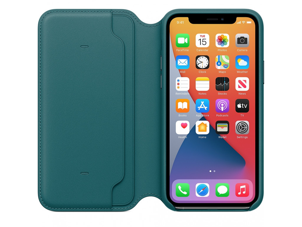 Калъф Apple iPhone 11 Pro Leather Folio - Peacock (Seasonal Spring2020) 2556_11.jpg