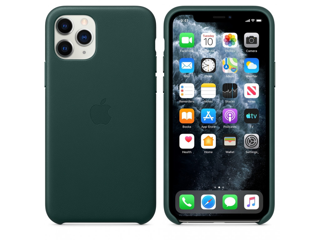 Калъф Apple iPhone 11 Pro Leather Case - Forest Green (Seasonal Autumn 2019) 2557_11.jpg