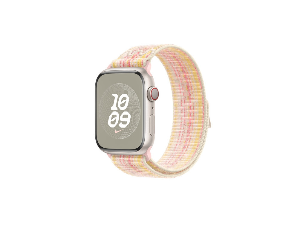 Каишка за часовник Apple 45mm Starlight/Pink Nike Sport Loop 25636_1.jpg