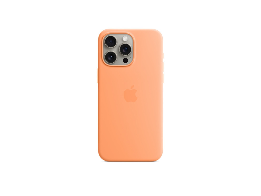 Калъф Apple iPhone 15 Pro Max Silicone Case with MagSafe - Orange Sorbet 25678.jpg