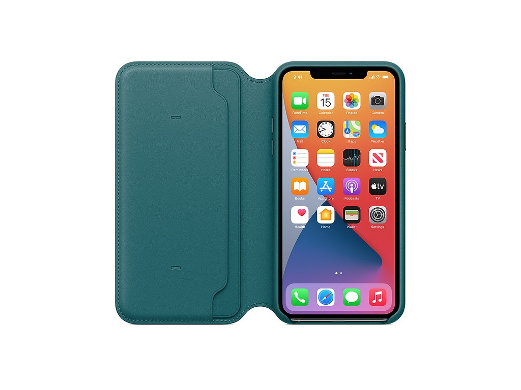 Калъф Apple iPhone 11 Pro Max Leather Folio - Peacock (Seasonal Spring2020) 2568_17.jpg