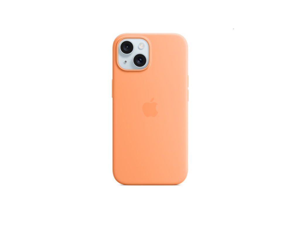 Калъф Apple iPhone 15 Silicone Case with MagSafe - Orange Sorbet 25718.jpg