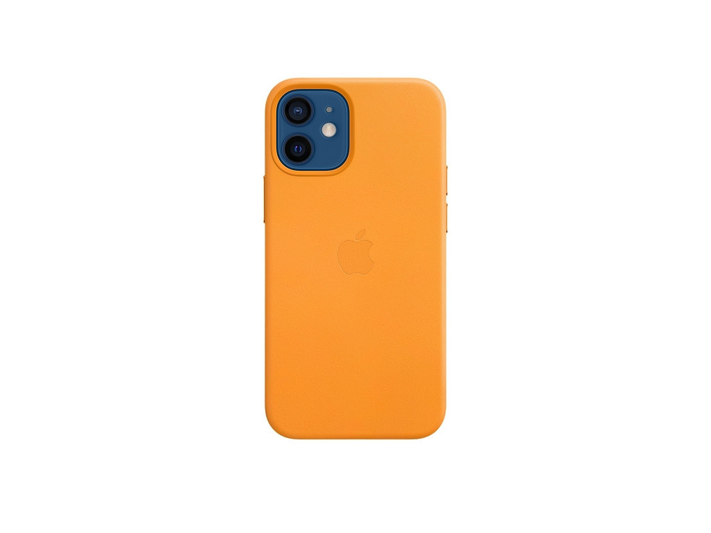 Калъф Apple iPhone 12 mini Leather Case with MagSafe - California Poppy (Seasonal Fall 2020) 2617.jpg