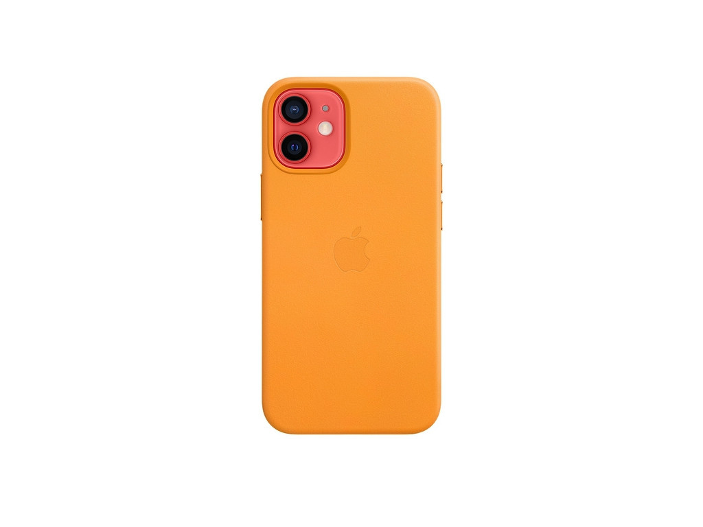 Калъф Apple iPhone 12 mini Leather Case with MagSafe - California Poppy (Seasonal Fall 2020) 2617_14.jpg