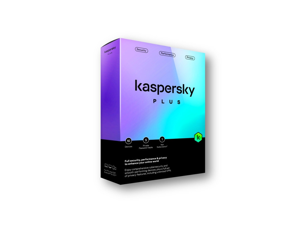 Лиценз за ползване на програмен продукт Kaspersky Plus Eastern Europe  Edition. 1-Device 2 year Base Download Pack 26792.jpg