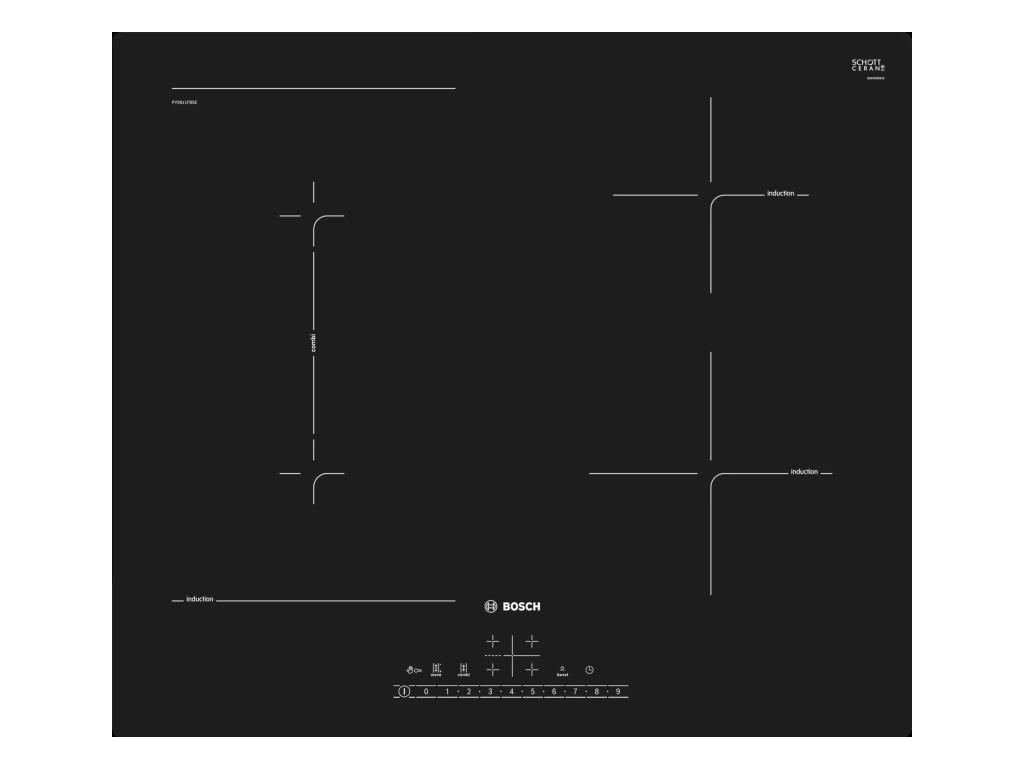 Готварски плот Bosch PVS611FB5E SER6; Premium; Induction electric cooktop 4412.jpg