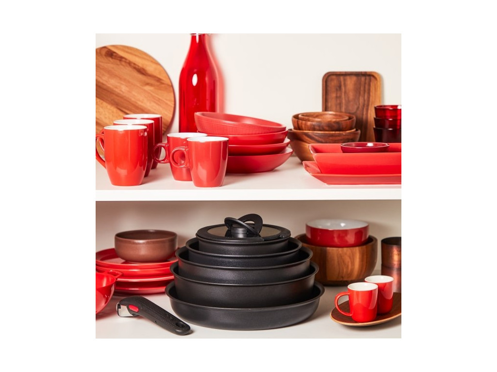 Комплект тигани и тенджери Tefal L7639002 Unlimited 13pcs set: 2 handles + FP 22/28 + SCP 16/20 + glass lids 16/20/24 + hermetic lids 16/20 + wok 26 + sautepan 24 19213_21.jpg