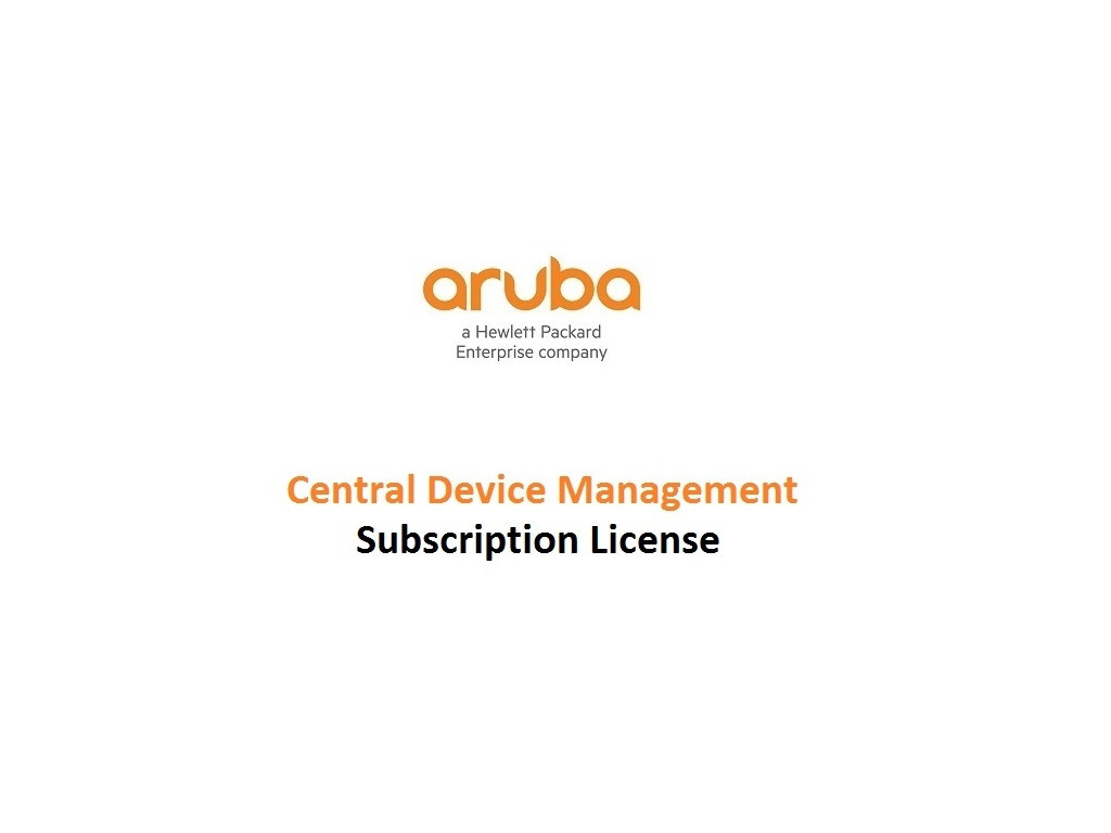 Лиценз за ползване на програмен продукт Aruba Central Device Management 1 Token 1 Year Subscription E-STU 8281.jpg