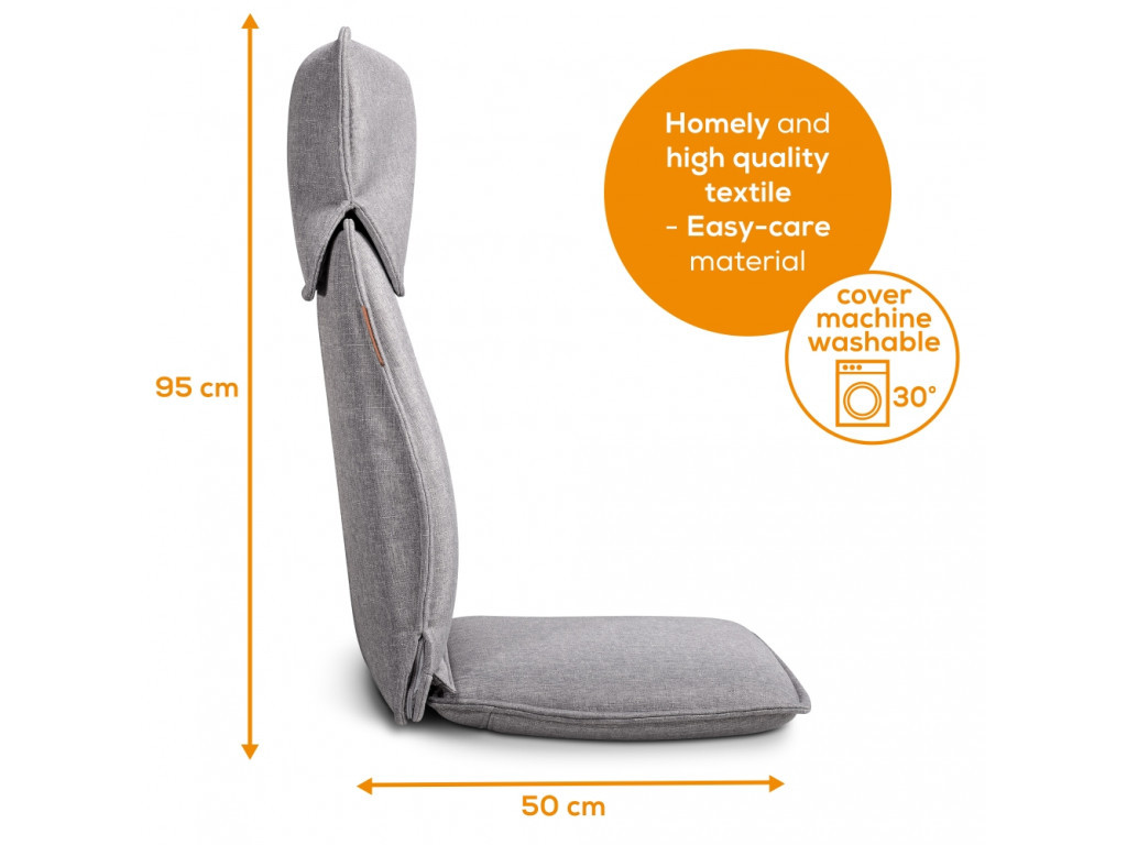 Масажор Beurer MG 330 Shiatsu massage seat cover grey - 4-head massage system 27417_5.jpg