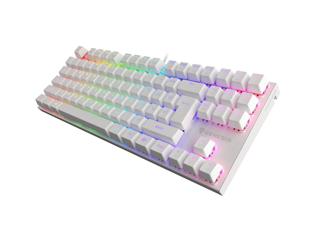 Клавиатура Genesis Gaming Keyboard Thor 303 TKL White RGB Backlight US Layout Brown Switch 21104_13.jpg