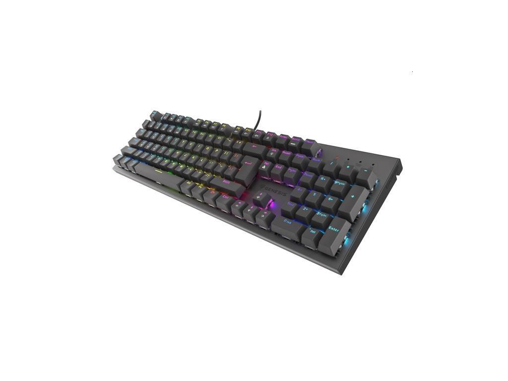 Клавиатура Genesis Mechanical Gaming Keyboard Thor 303 RGB Backlight Red Switch Hot Swap US Layout Black 23498_1.jpg