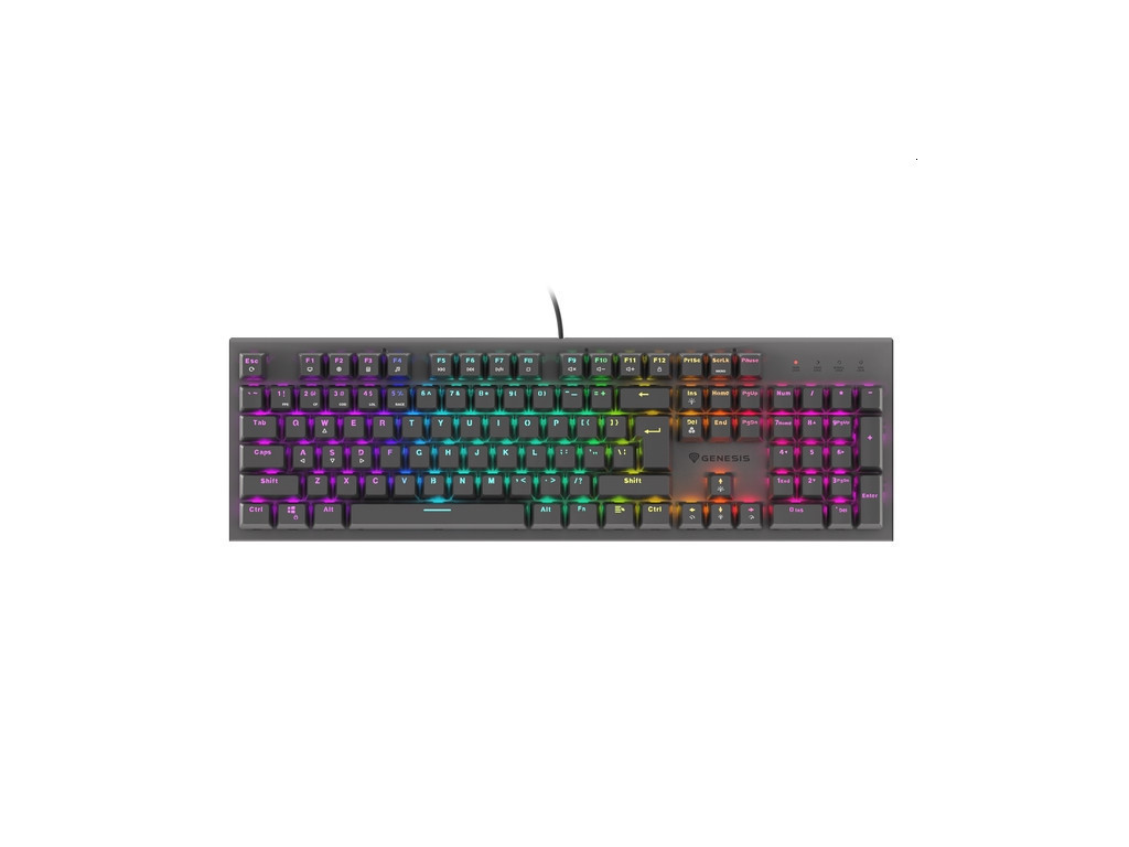 Клавиатура Genesis Mechanical Gaming Keyboard Thor 303 RGB Backlight Red Switch Hot Swap US Layout Black 23498_4.jpg