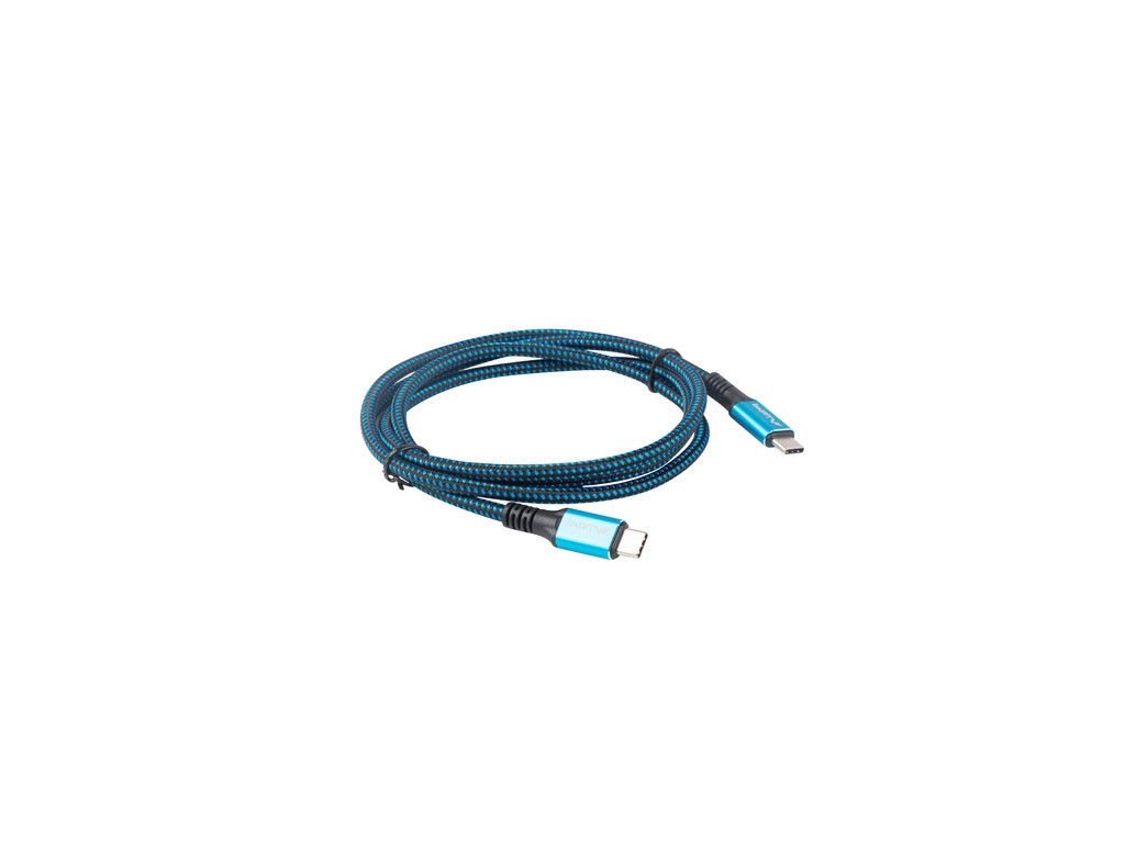 Кабел Lanberg USB-C M/M 4.0 cable 1.2m 100W 8K 30HZ Black-Blue 24236_3.jpg