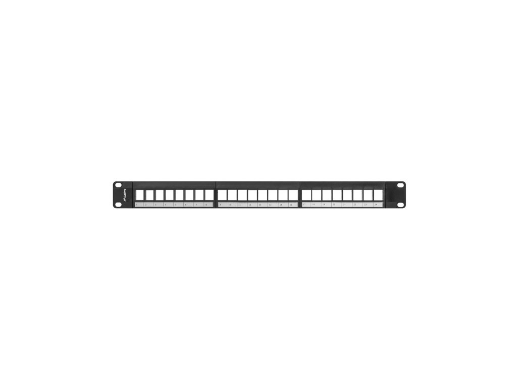 Пач панел Lanberg patch panel blank 24 port 1U for keystone modules 6336_13.jpg