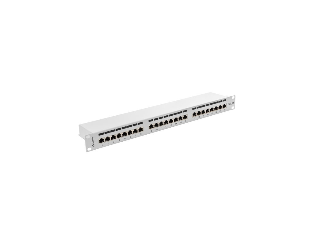 Пач панел Lanberg patch panel 24 port 1U CAT.5E shielded 6342_1.jpg