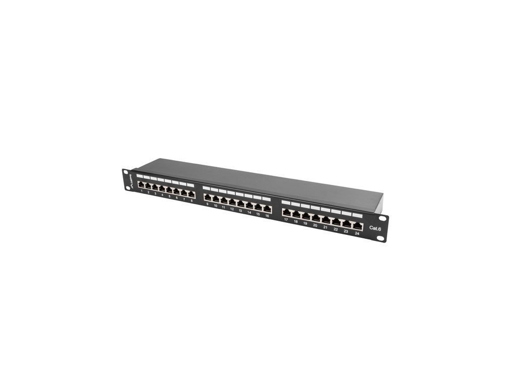 Пач панел Lanberg patch panel 24 port 1U CAT.6 shielded 6345_1.jpg