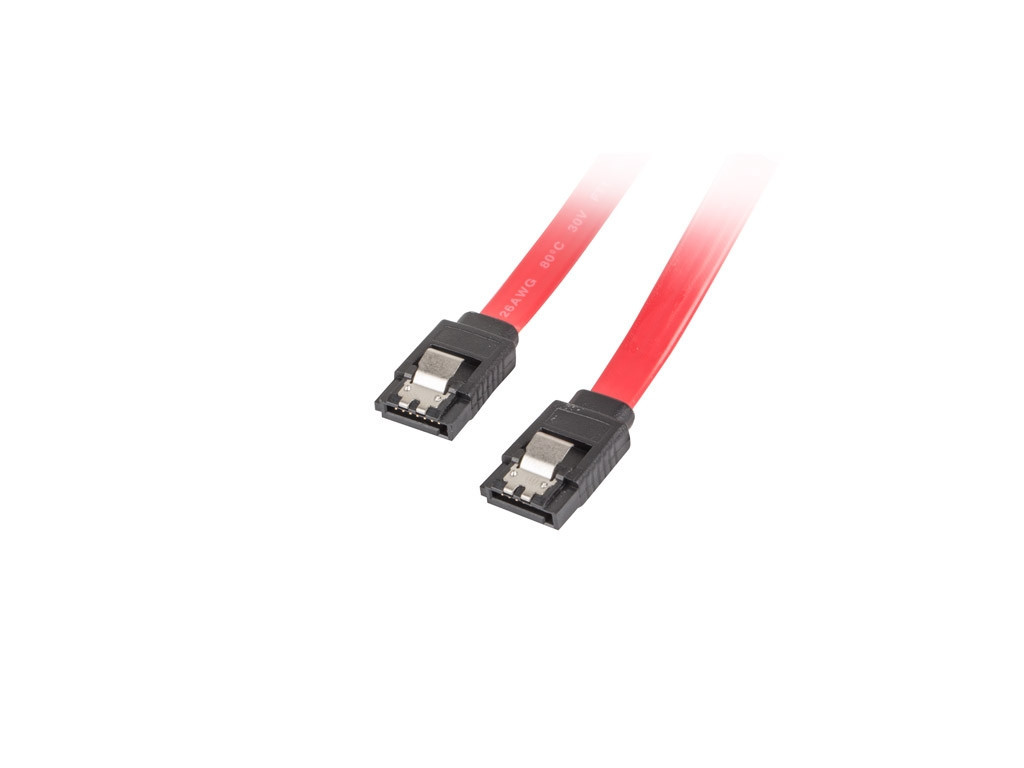 Кабел Lanberg SATA DATA III (6GB/S) F/F cable 100cm metal clips 9795_1.jpg