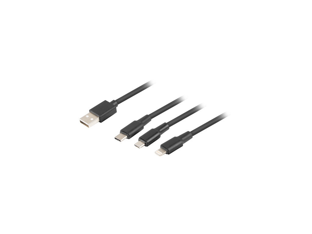 Кабел Lanberg COMBO cable  USB-A (M) -> MICRO-B (M) + LIGHTNING (M) + USB-C (M) 2.0 1.8m 9816_11.jpg