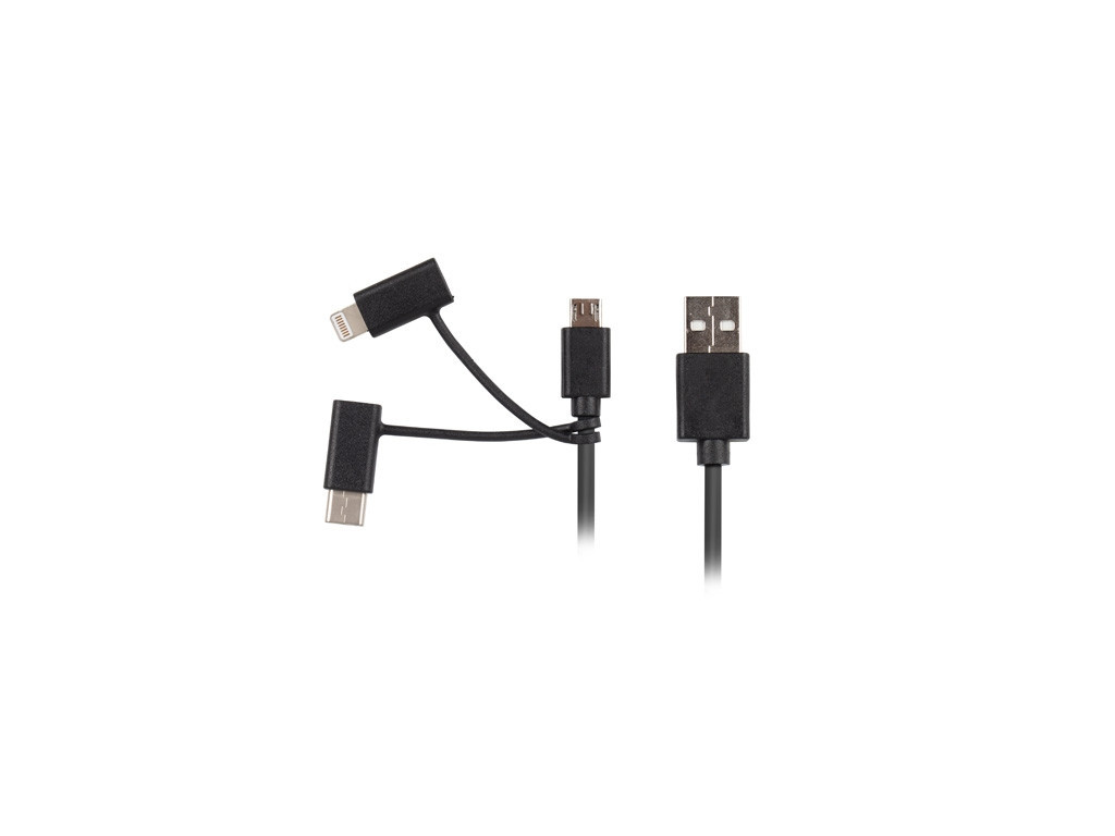 Кабел Lanberg 3in1 cable USB-A (M) -> MICRO-B (M) + LIGHTNING (M) + USB-C (M) 2.0 1.8m 9818_11.jpg