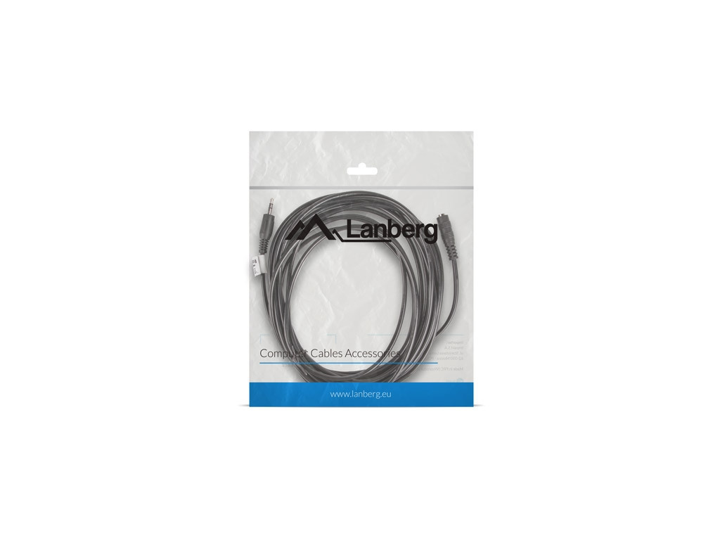 Кабел Lanberg cable stereo mini jack (M) -> mini jack (F) 5m 9899_11.jpg