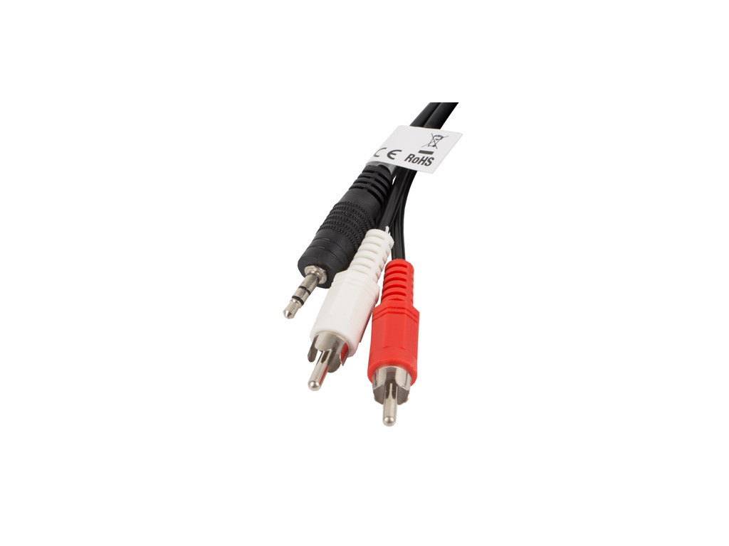 Кабел Lanberg mini jack 3.5mm (M) 3 pin -> 2X RCA (chinch) (M) cable 2m 9910.jpg