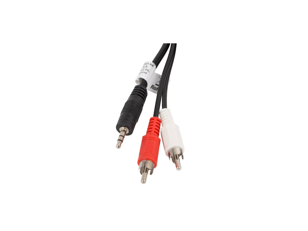 Кабел Lanberg mini jack 3.5mm (M) 3 pin -> 2X RCA (chinch) (M) cable 5m 9911.jpg