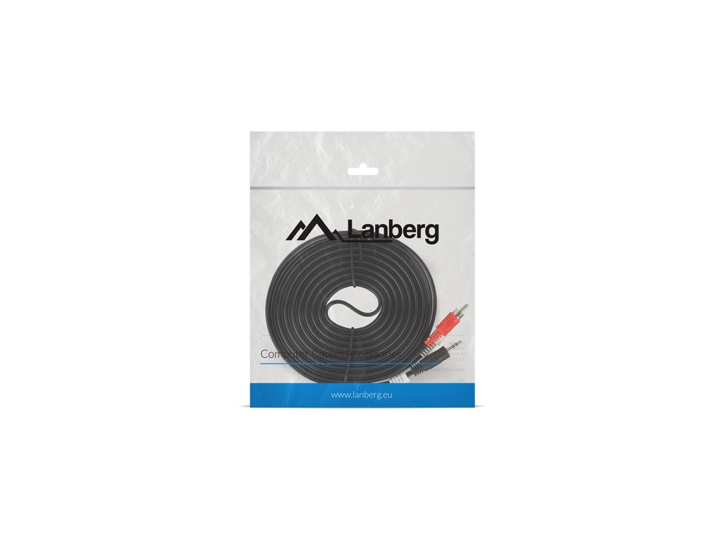 Кабел Lanberg mini jack 3.5mm (M) 3 pin -> 2X RCA (chinch) (M) cable 5m 9911_11.jpg