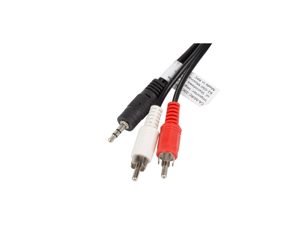 Кабел Lanberg mini jack 3.5mm (M) 3 pin -> 2X RCA (chinch) (M) cable 10m 9912.jpg